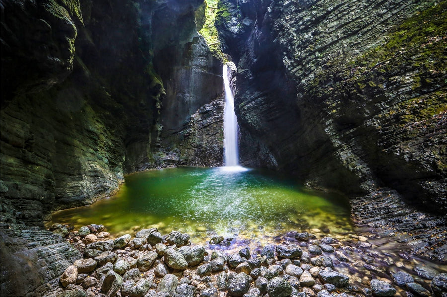 Kozjak Waterfall – Hidden Emerald Amphitheater