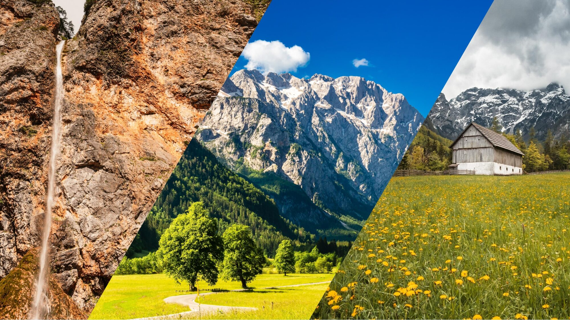 Route panoramique de la vallée de Logar — Logarska Dolina et Robanov Kot