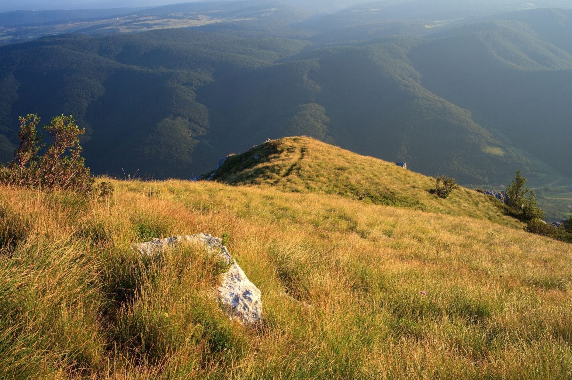 Meseta de Nanos — La cresta cárstica barrida por el viento sobre el Vipava